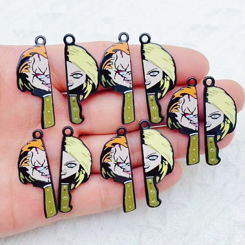 Party Games Ideas - 10pcs cartoon clown funny couple single-sided