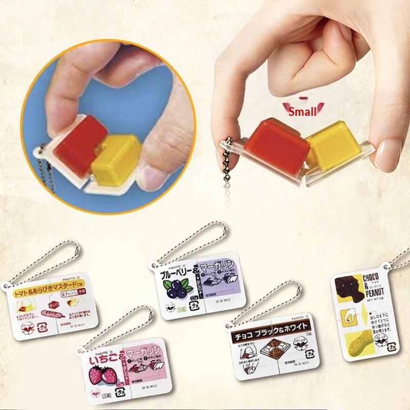 Party Games Ideas - Mini Jam Snap Fidget Toys Food-Themed
