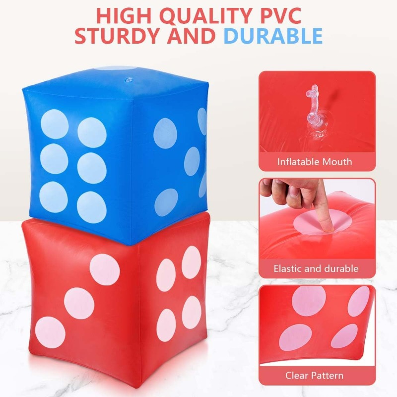 Giant PVC Inflatable Dice Game - Party Games Gamecube review and price