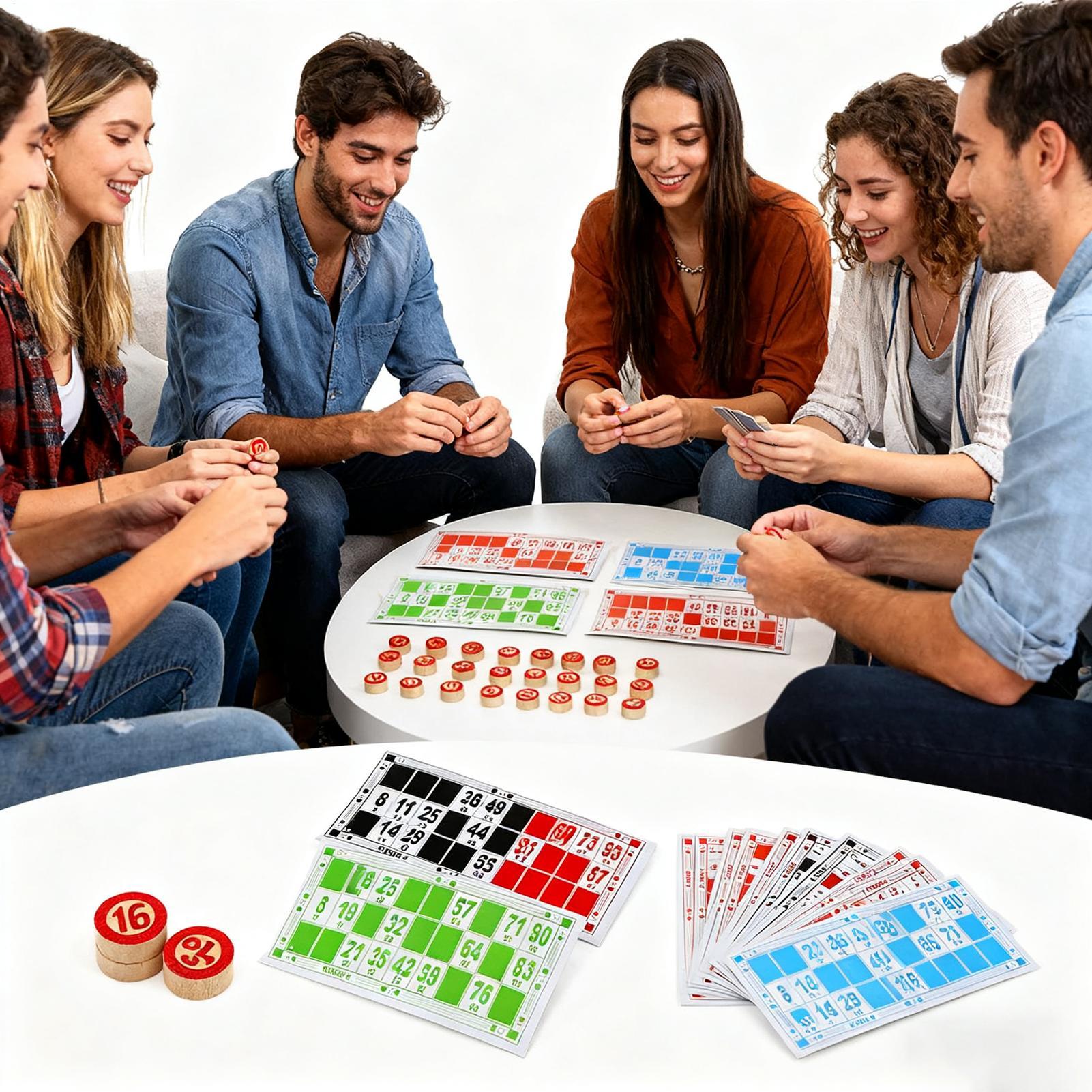 Bingo Set Funny Vintage Wooden - Play Friends Party Games review and price