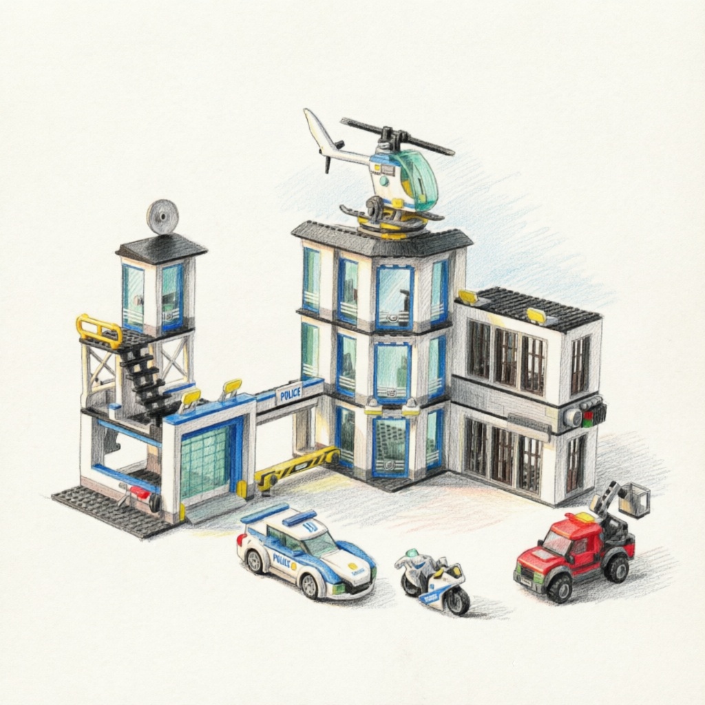 Special Police Station Militar - Lego Set Creator review and price