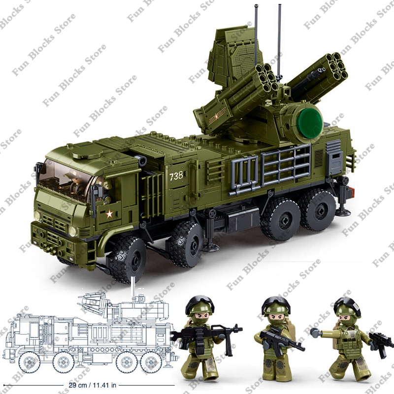 SLUBAN Military Antiaircraft M - Lego Set Creator review and price