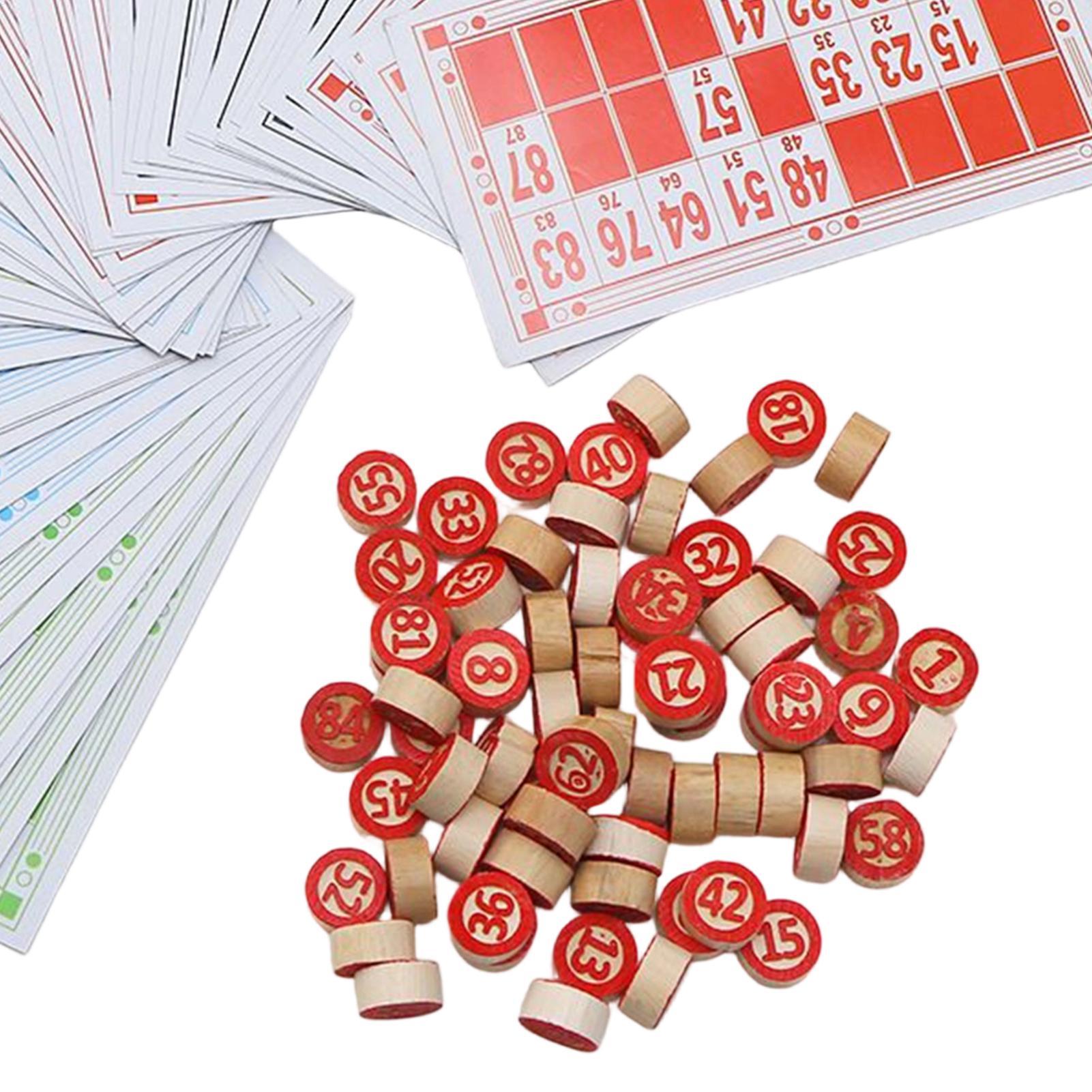 Bingo Game Wooden Funny Educat - Play Friends Party Games review and price
