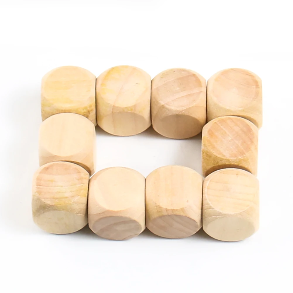6pcs 20mm Blank Wooden Dice 6  - Party Games Gamecube review and price