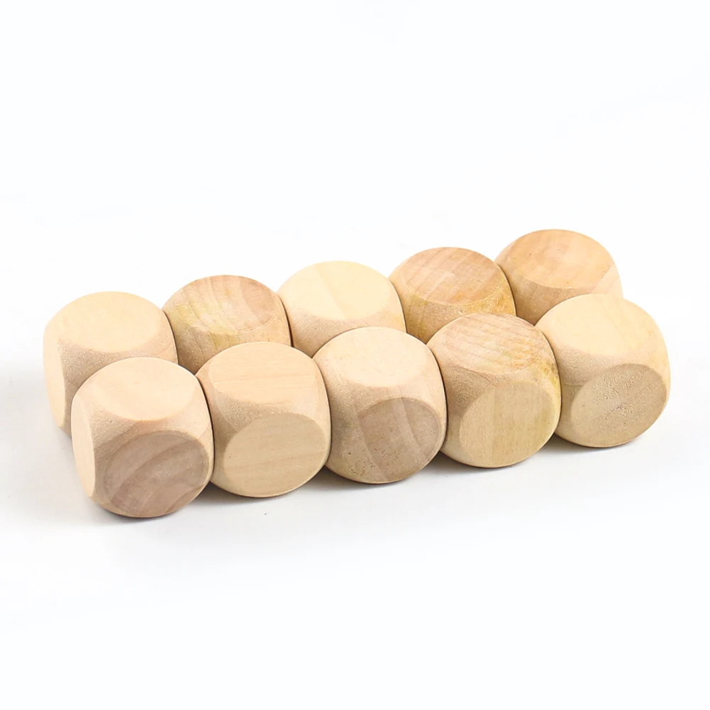 6pcs 20mm Blank Wooden Dice 6  - Party Games Gamecube review and price