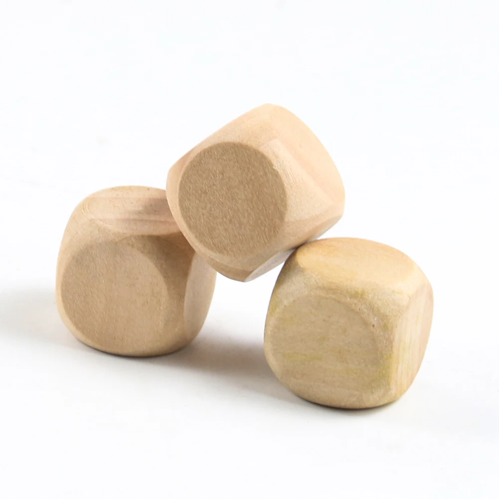 6pcs 20mm Blank Wooden Dice 6  - Party Games Gamecube review and price