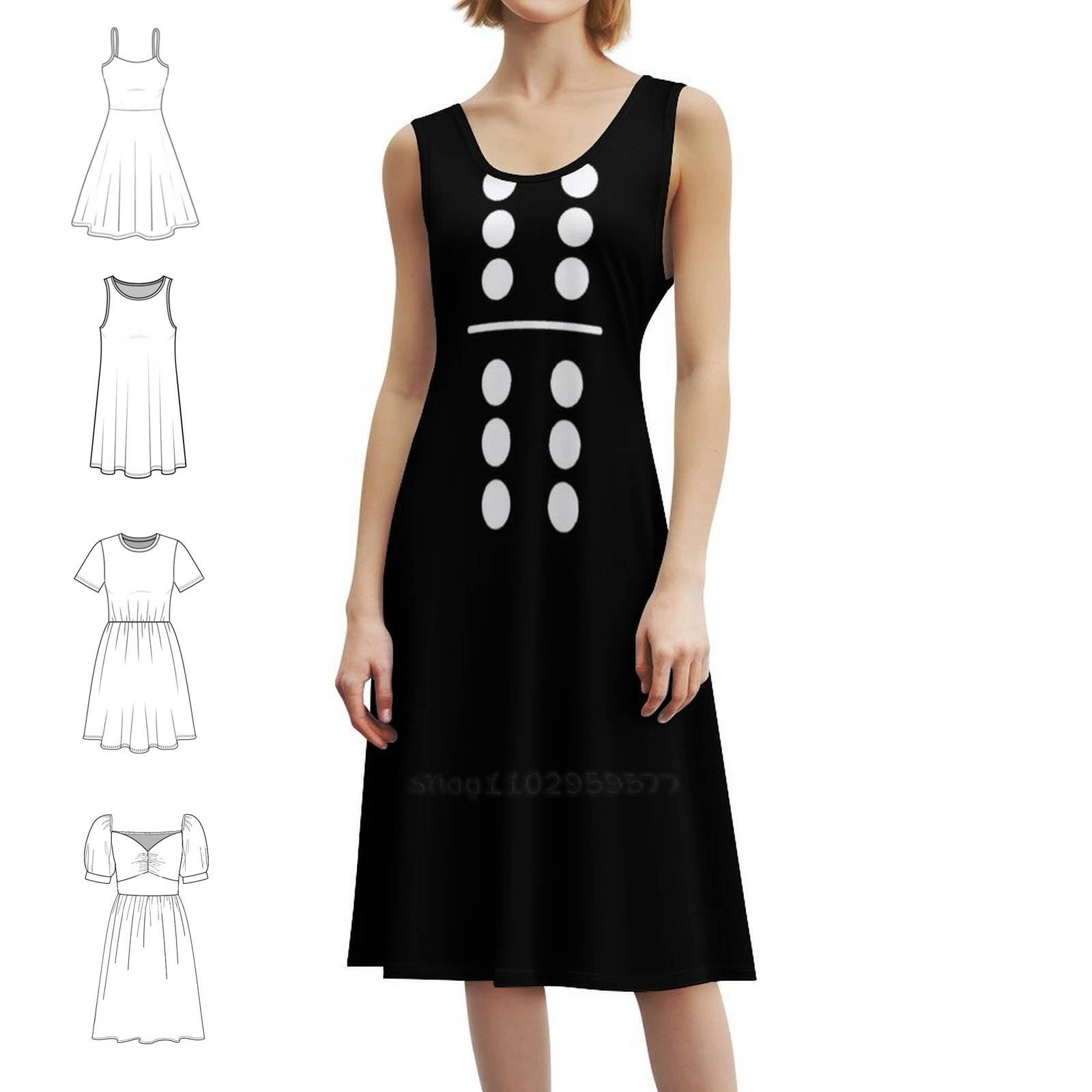 Domino Costume 6-6 Double Six  - Party Games Simple review and price