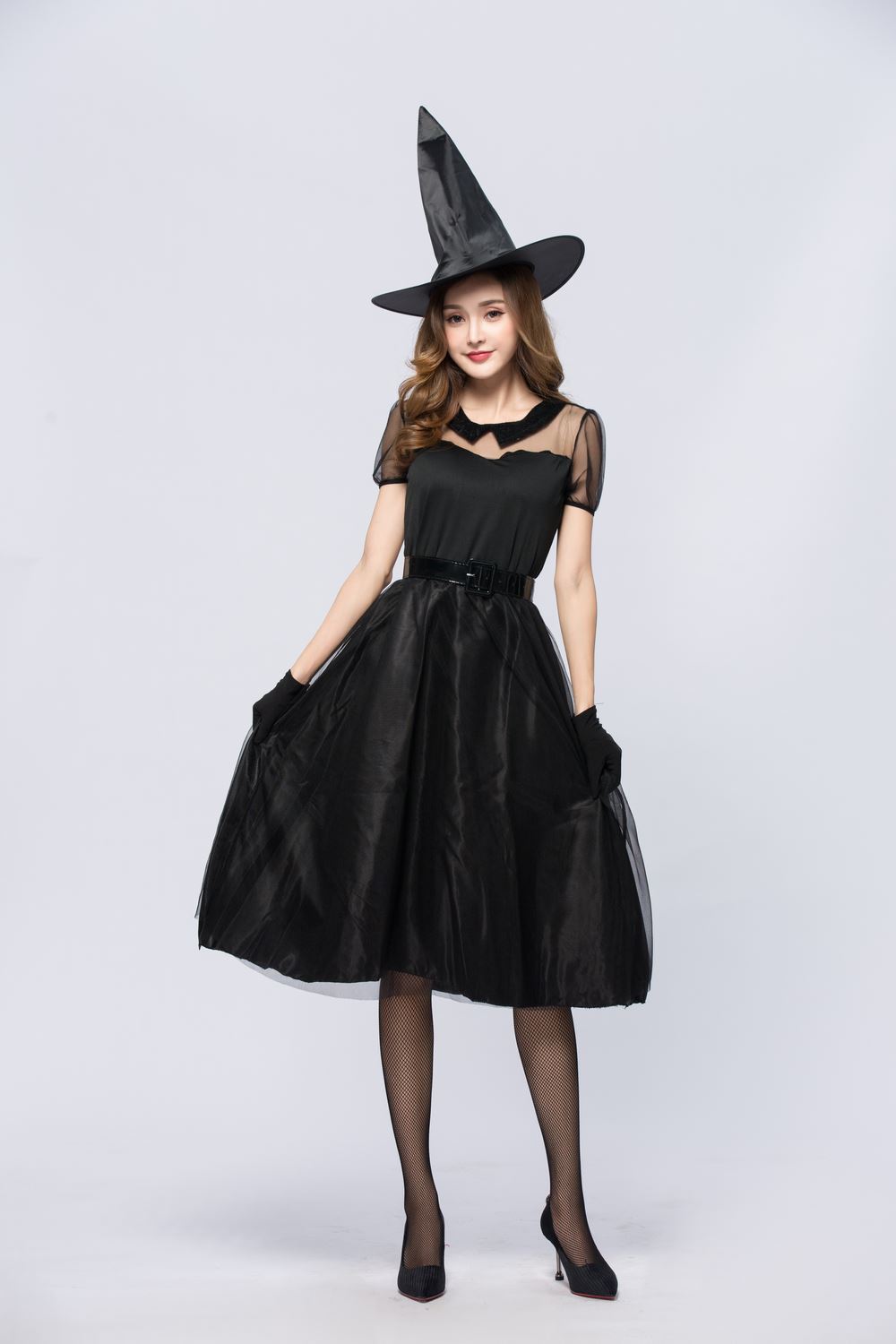 Halloween Black Veil Witch Cos - Party Games Simple review and price