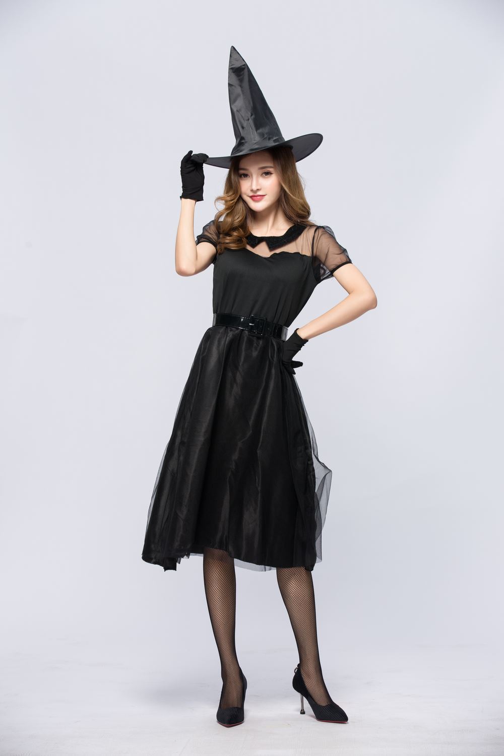 Halloween Black Veil Witch Cos - Party Games Simple review and price