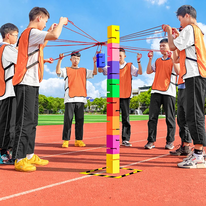Teamwork Games Tower Building  - Party Games No Equipment review and price
