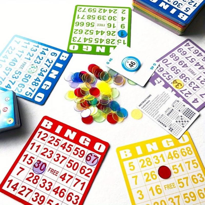 50/100Pcs Non Repeating Bingo  - Play Friends Party Games review and price