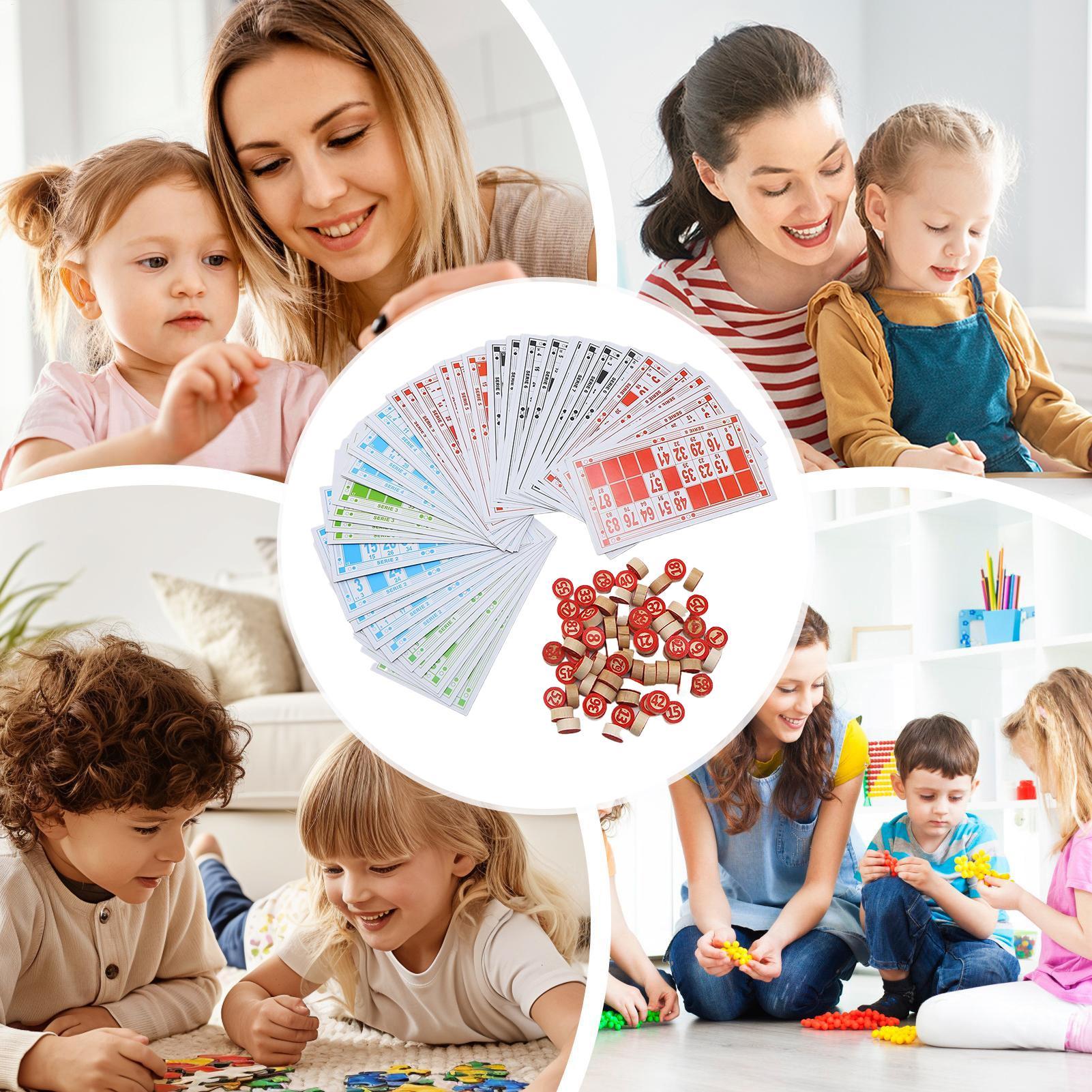 Bingo Set Wooden Funny Educati - Play Friends Party Games review and price