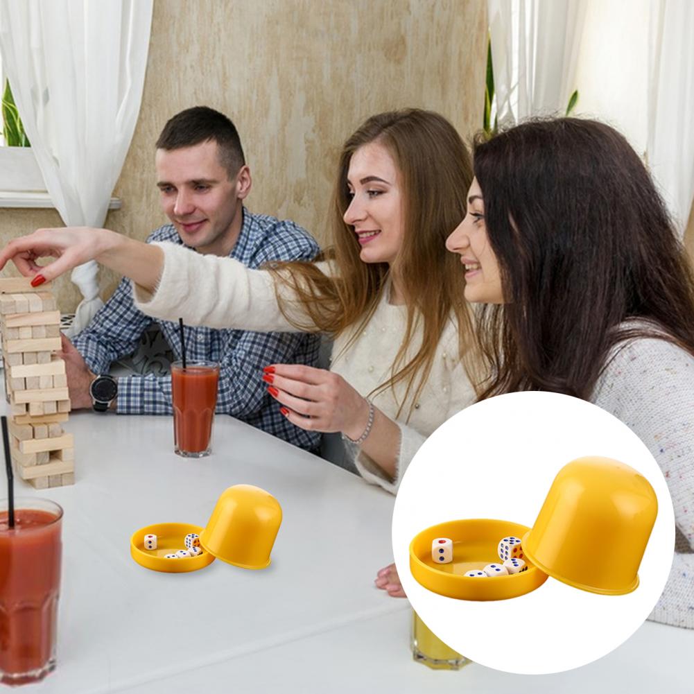 1 Set Dice Cup with Base 6 Dot - Party Games No Equipment review and price