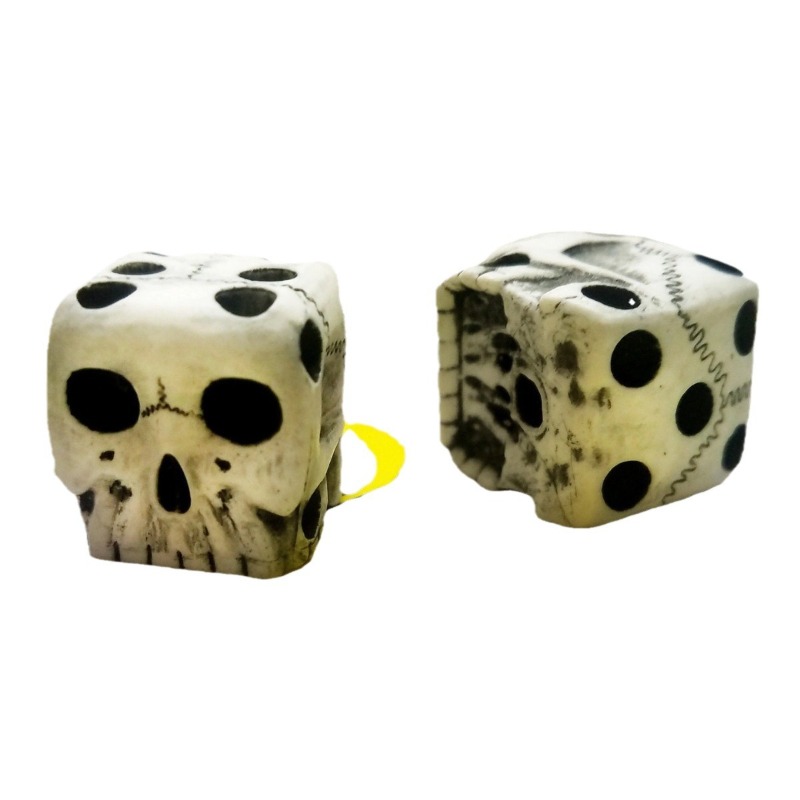 Halloween White Skull Resin Di - Party Games No Equipment review and price